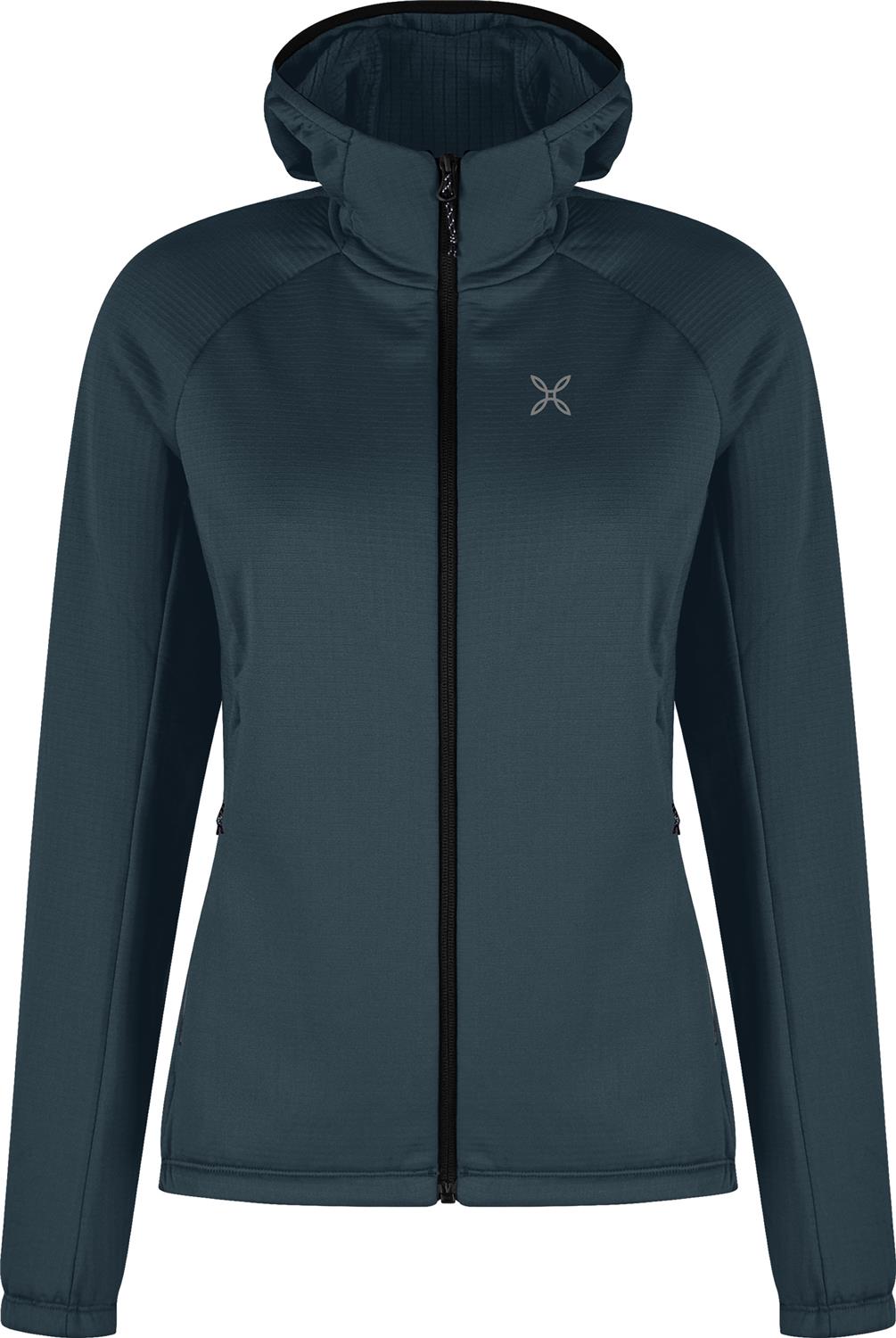 Montura - FADIS GRID HOODED MAGLIA WOMAN — BLUEBERRY — Vista frontale 1