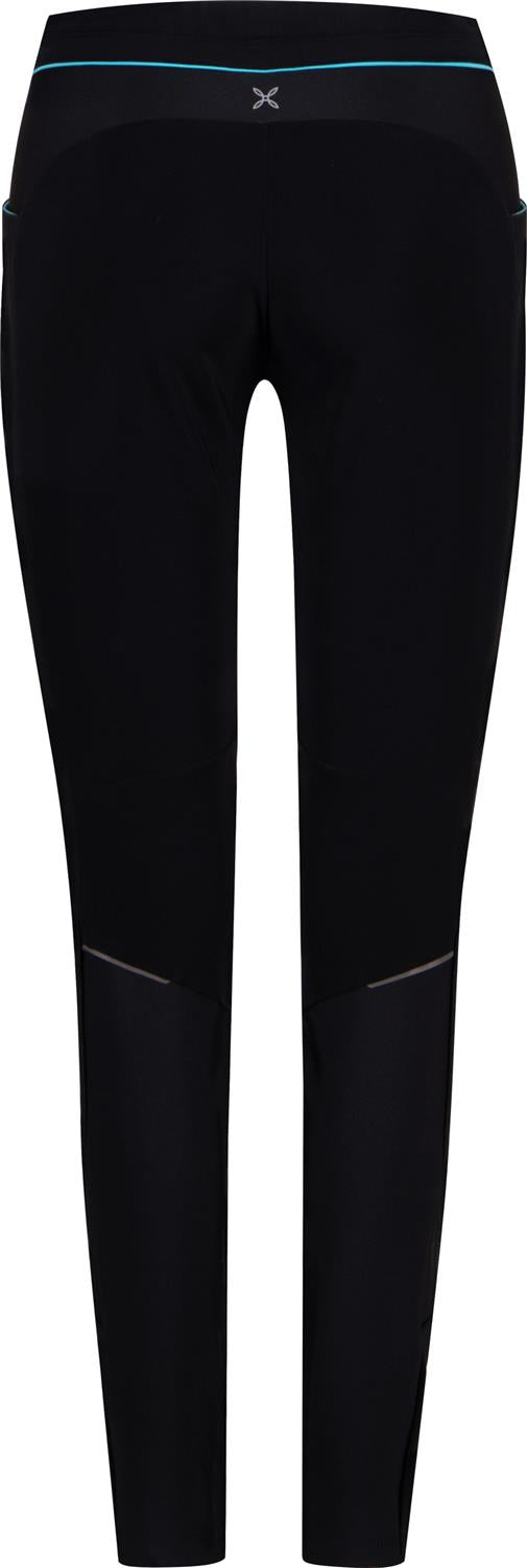 Montura - THERMO FIT 2 PANTS WOMAN — BLACK/TURQUOISE — Vista posteriore 3