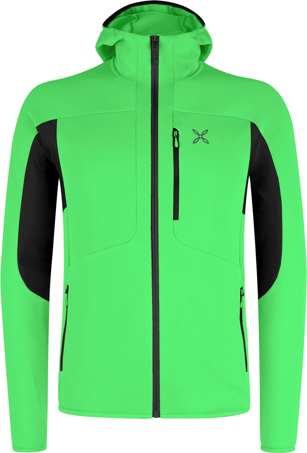 Montura - SMOOTH 2 HOODED MAGLIA — VIBE GREEN — Vista frontale 1