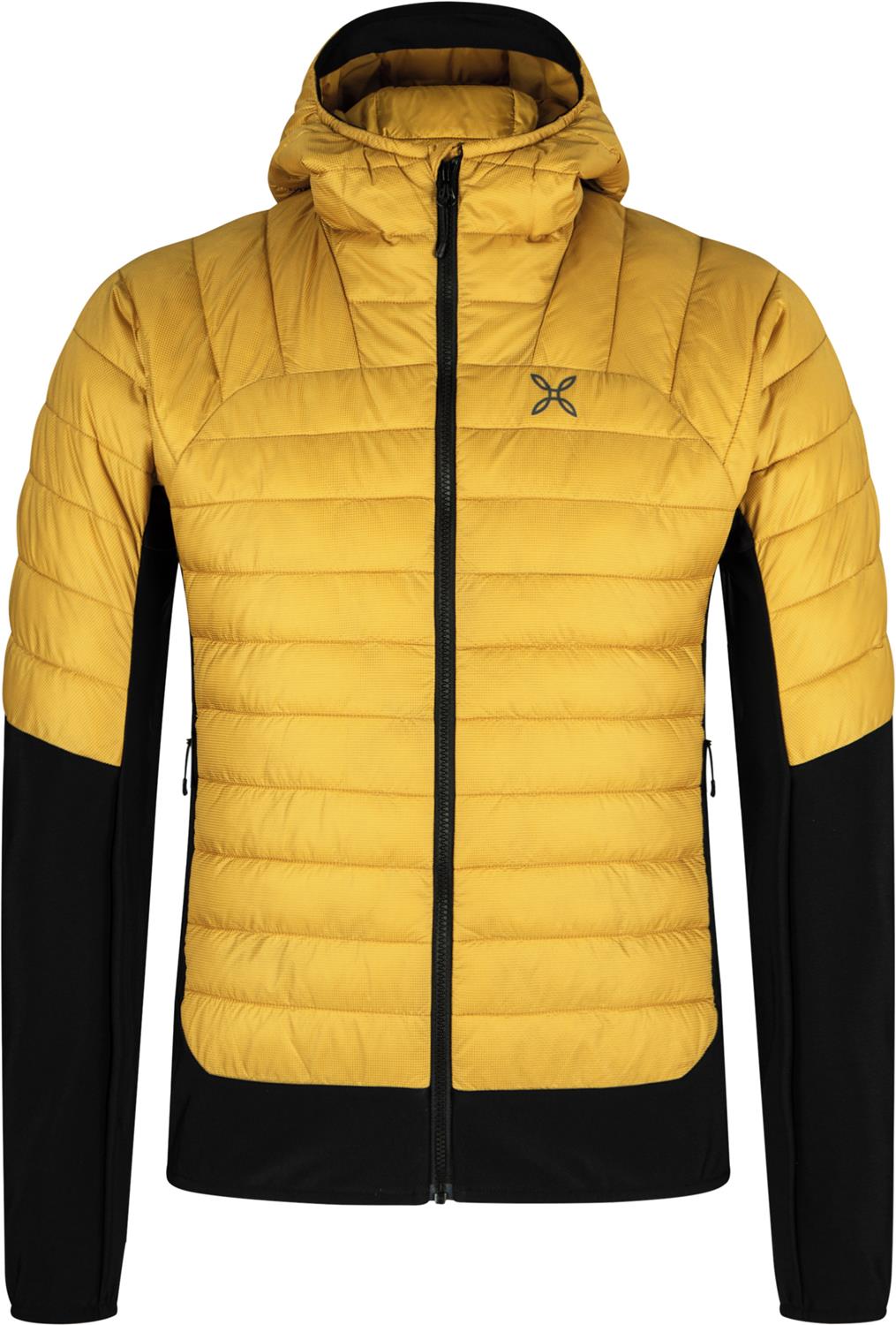 Montura - PEAK HYBRID HOODED JACKET — MUSTARD — Vista frontale 1
