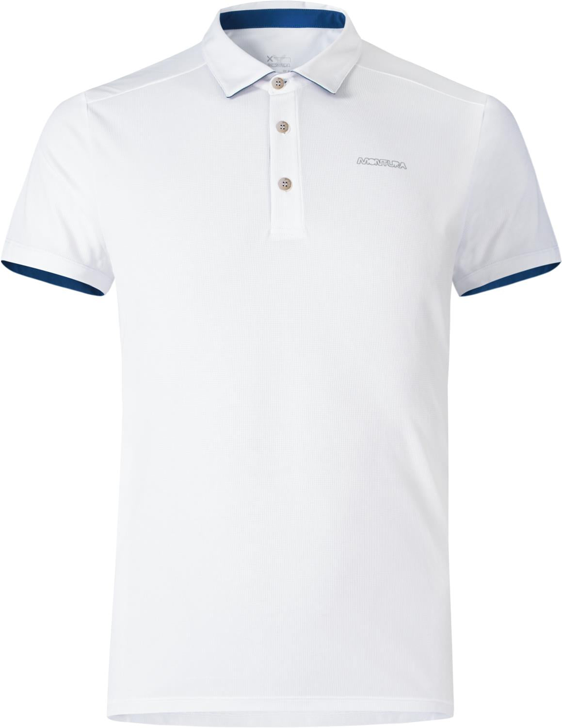 Montura - OUTDOOR PERFORM POLO — WHITE/DEEP BLUE — Vista frontale 1