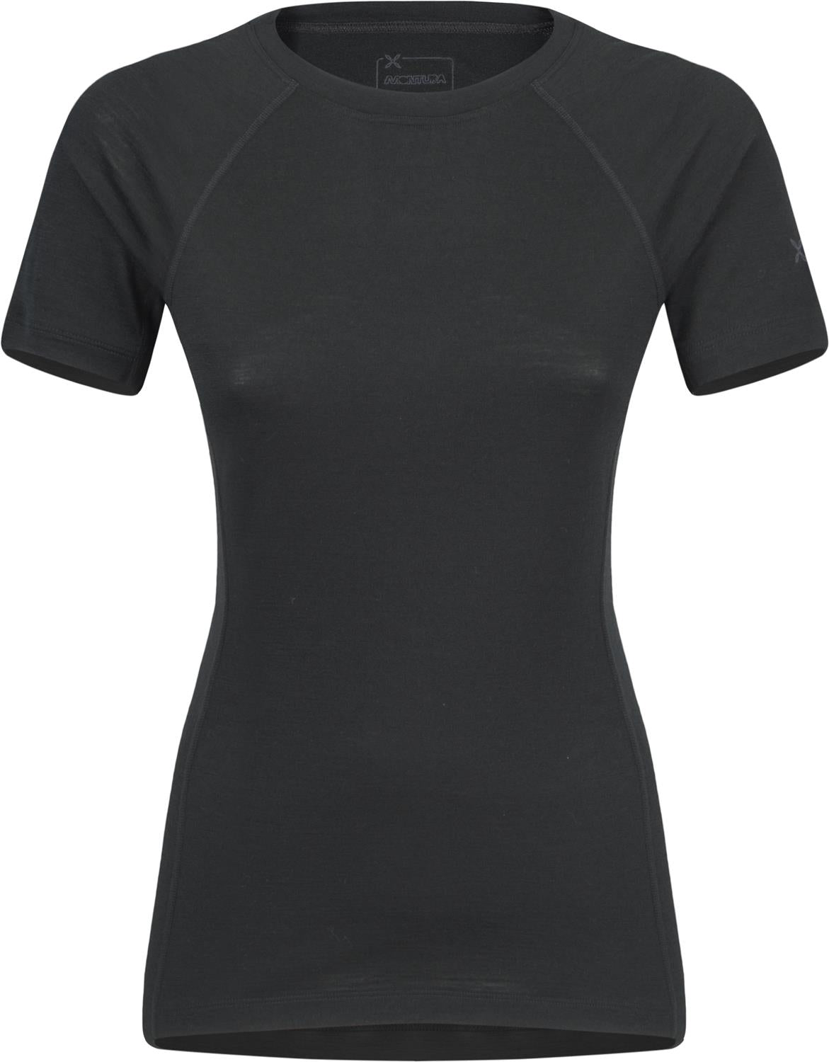 Montura - MERINO CONCEPT T-SHIRT WOMAN — BLACK — Vista frontale 1