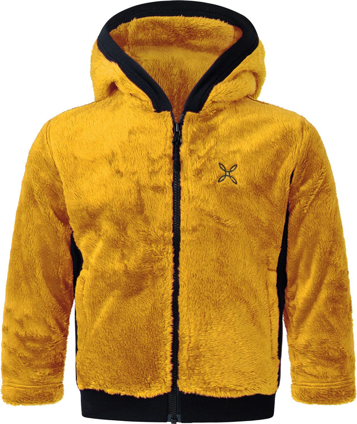 Montura - POLAR STRETCH HOODY JKT BABY — MUSTARD — Vista frontale 1