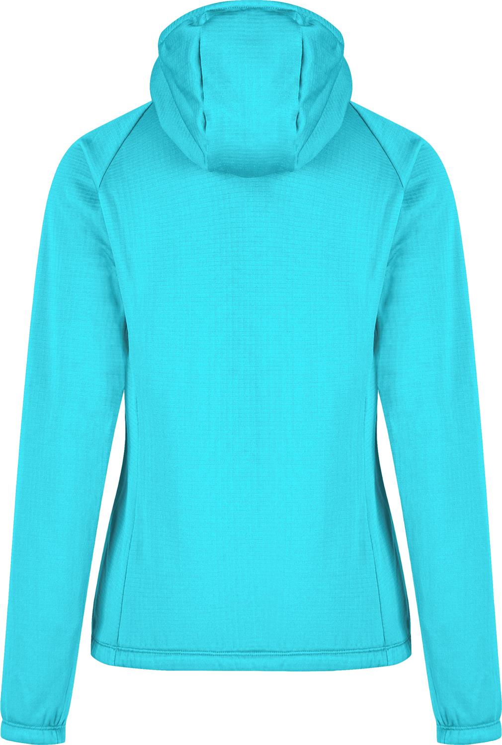 Montura - FADIS GRID HOODED MAGLIA WOMAN — TURQUOISE — Vista posteriore 3
