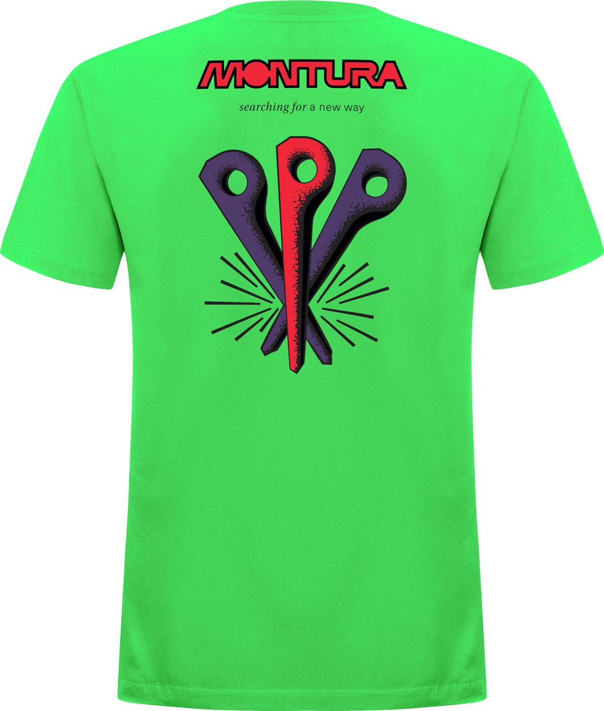 Montura - PITONS T-SHIRT — VIBE GREEN — Vista posteriore 2