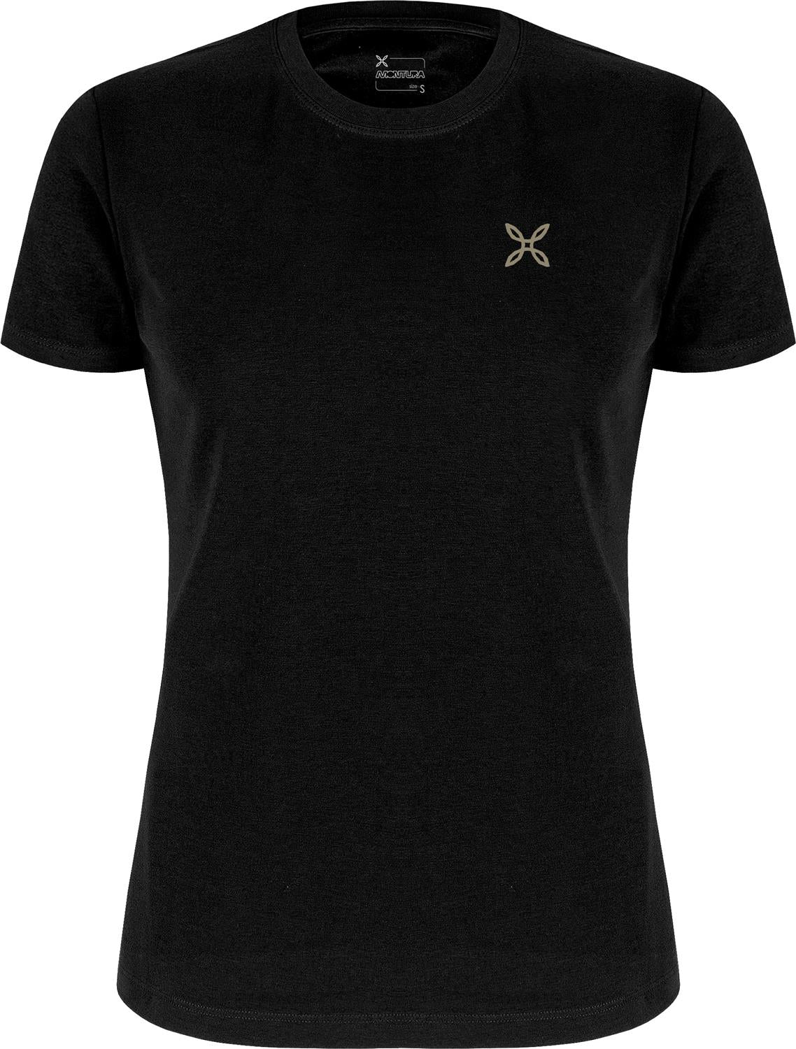 Montura - LIMESTONE T-SHIRT WOMAN — BLACK — Vista frontale 1