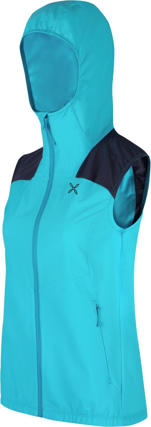 Montura - RISE HOODED VEST WOMAN — TURQUOISE/GRAPHITE BLUE — Immagine 2