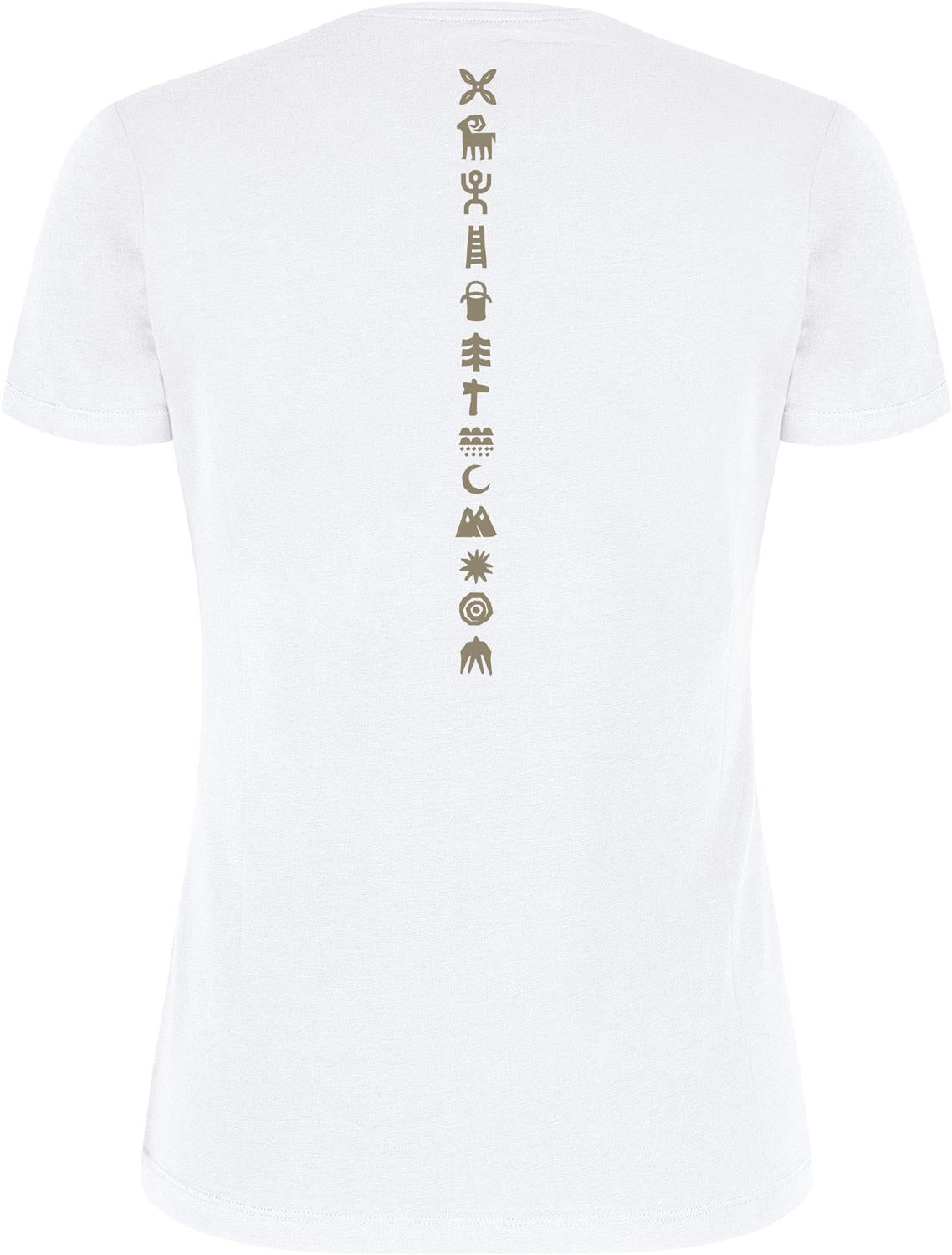 Montura - ROCK PAINTING T-SHIRT WOMAN — WHITE/DESERT BEIGE — Vista posteriore 2