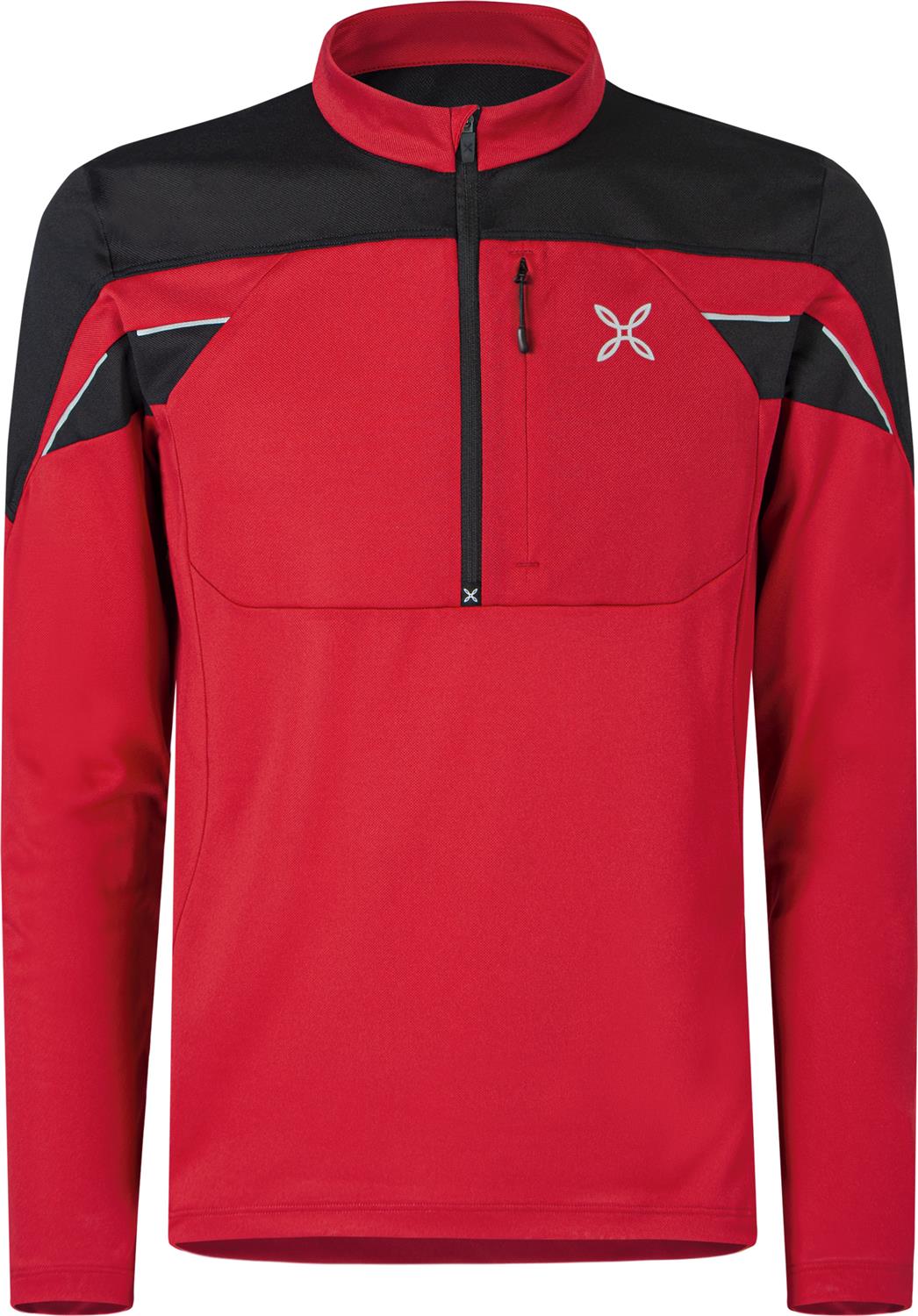 Montura - HIGH ZIP 2 MAGLIA — ROSSO/BLACK — Vista frontale 1
