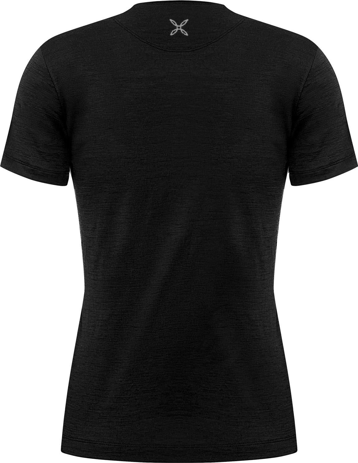 Montura - PEAKS MERINO T-SHIRT WOMAN — BLACK — Vista posteriore 2