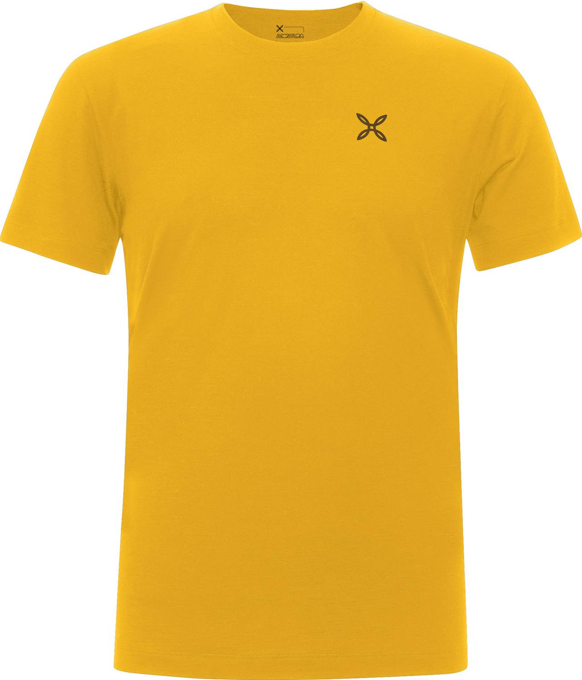 Montura - LOGO MERINO T-SHIRT — MUSTARD — Vista frontale 1