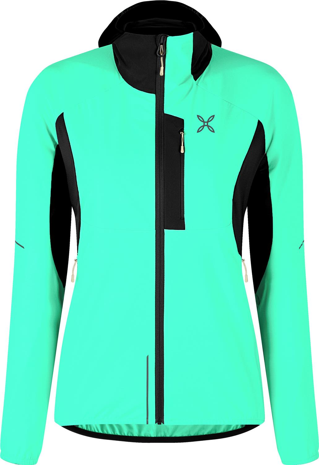 Montura - FLASH HOODED JACKET WOMAN — BRIGHT TEAL/SHELL — Vista frontale 1