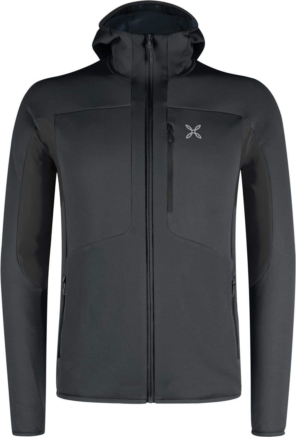 Montura - SMOOTH 2 HOODED MAGLIA — BLACK — Vista frontale 1