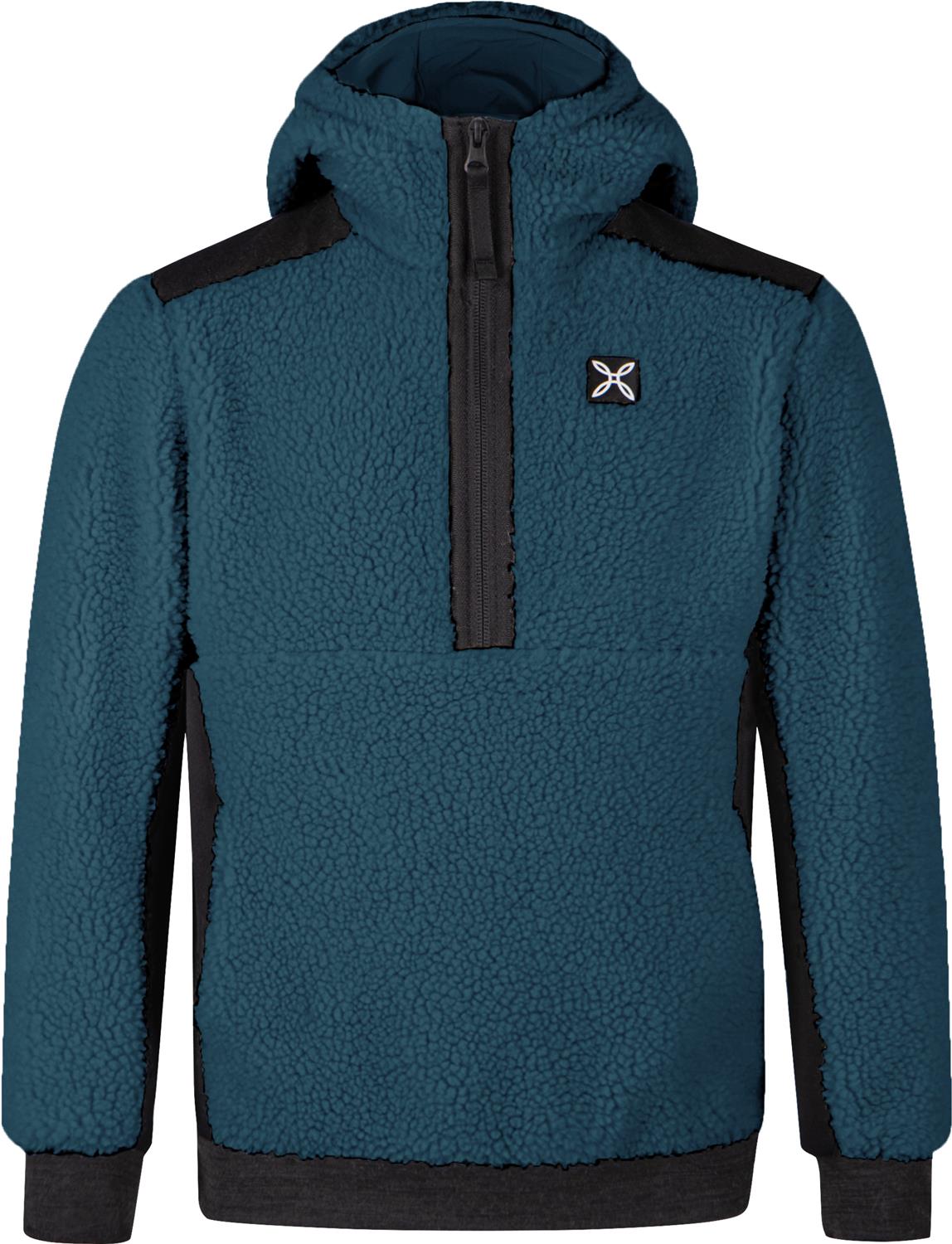 Montura - SHERPA HALF ZIP MAGLIA KIDS — STEEL BLUE — Vista frontale 1