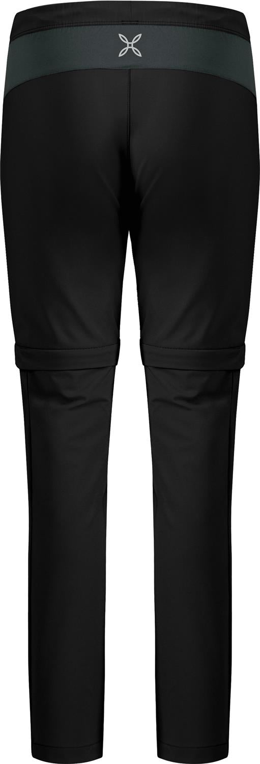 Montura - WALK ZIP OFF PANTS KIDS — BLACK/ANTRACITE — Vista posteriore 4