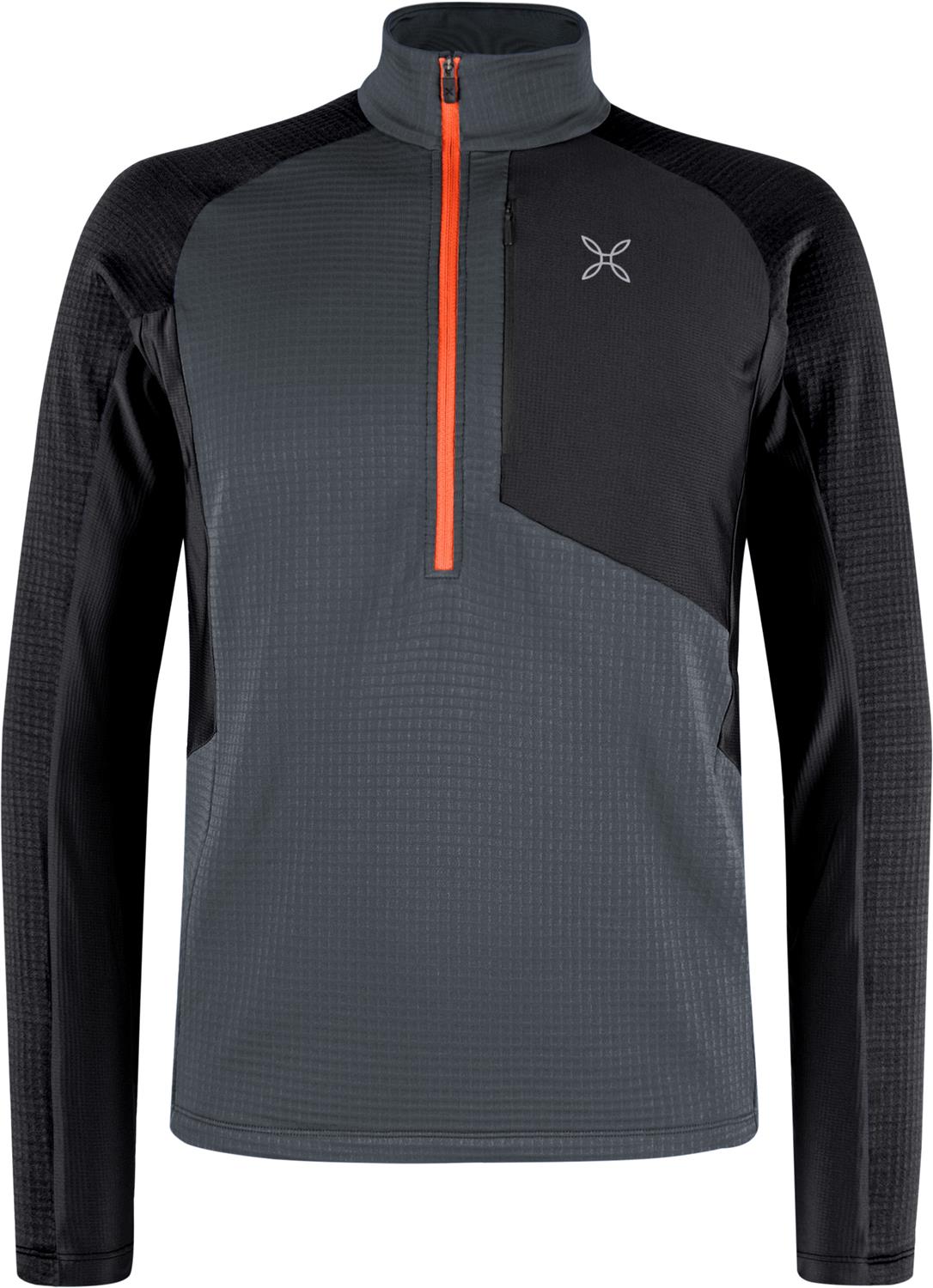 Montura - STRETCH COLOR 3 ANORAK — PIOMBO/ORANGE — Vista frontale 1