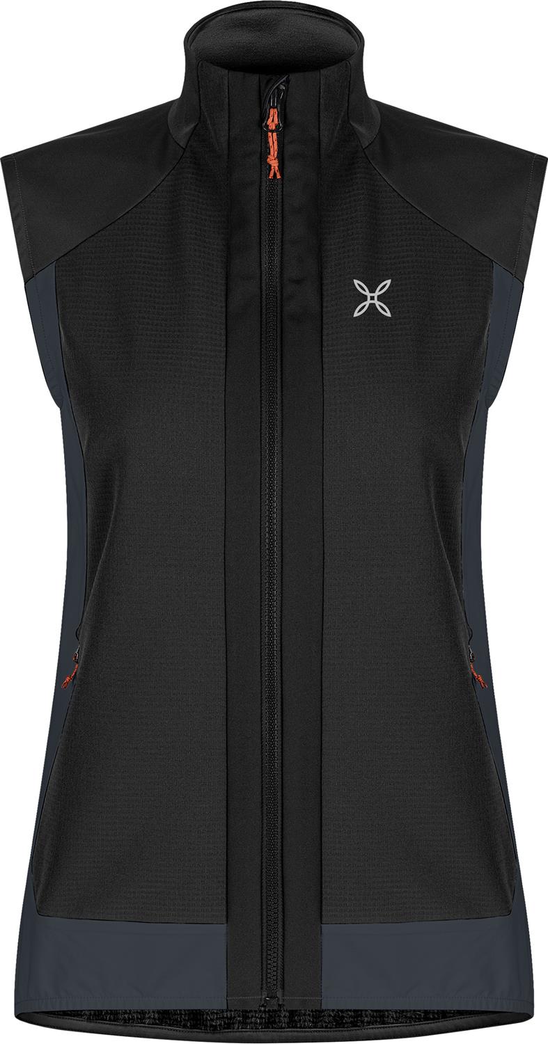 Montura - DOLOMITI WIND VEST WOMAN — BLACK/MELON — Vista frontale 1