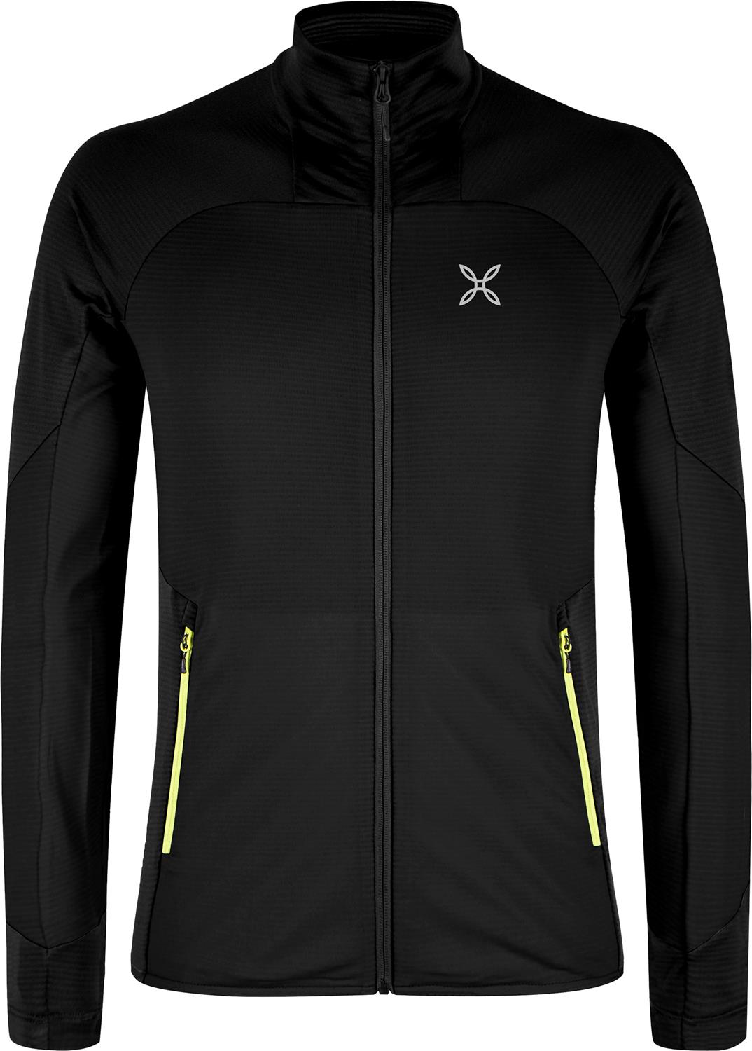 Montura - RISE MAGLIA — BLACK/SUNNY LIME — Vista frontale 1