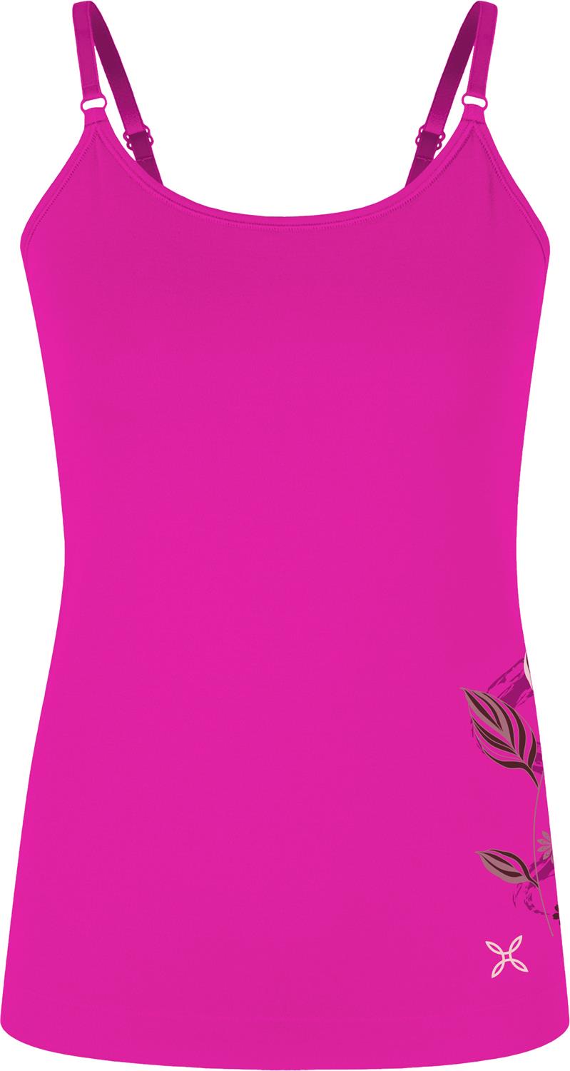 Montura - FLOWER SEAMLESS CANOTTA WOMAN — INTENSE VIOLET — Vista frontale 1