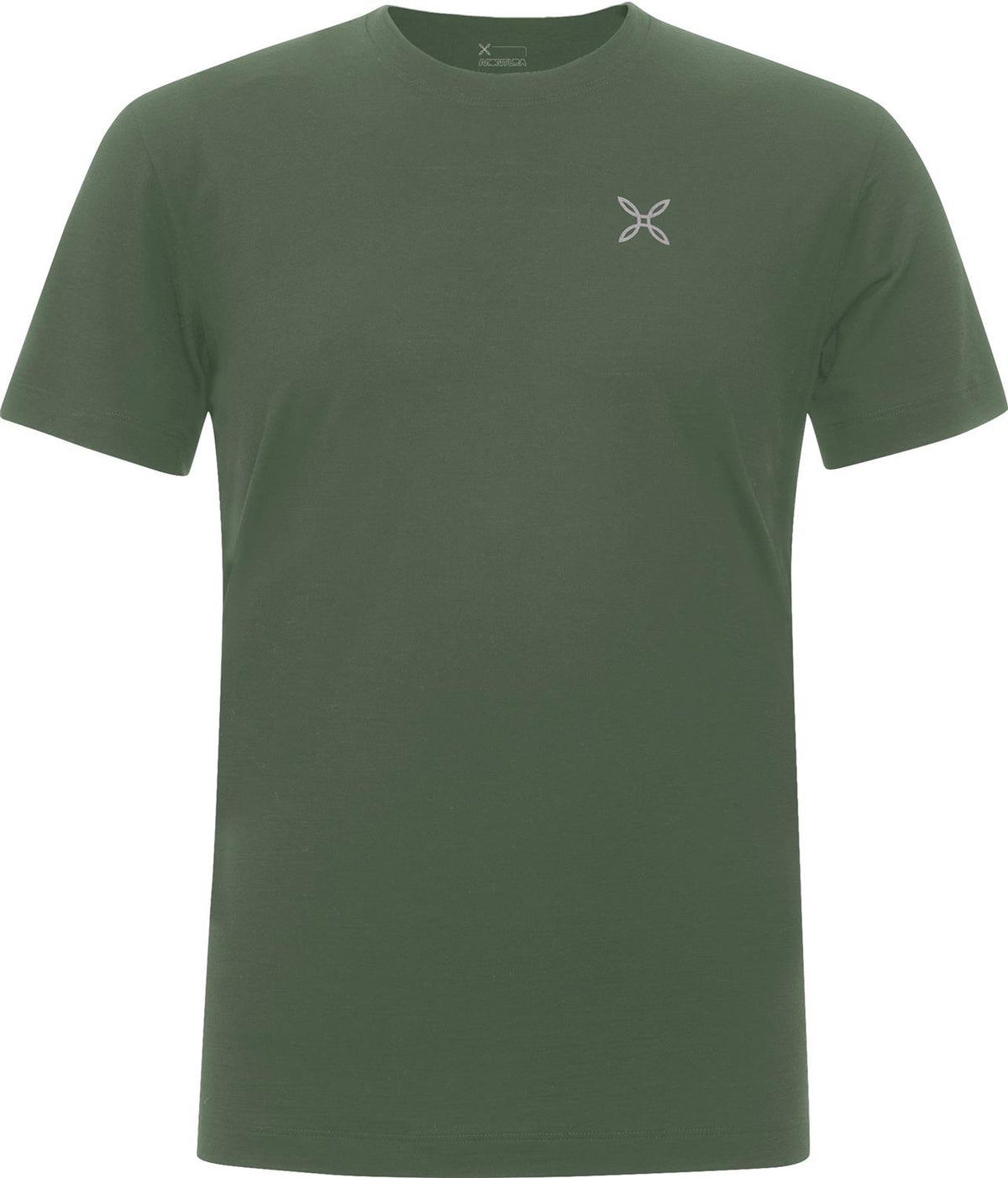 Montura - LOGO MERINO T-SHIRT — VERDE SALVIA — Vista frontale 1