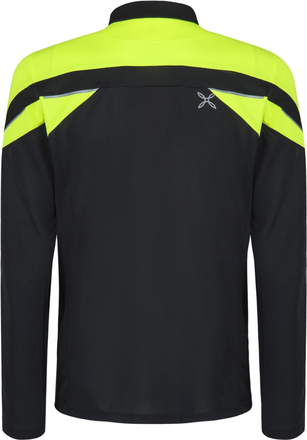Montura - HIGH ZIP 2 MAGLIA — BLACK/GIALLO FLUO — Vista posteriore 3