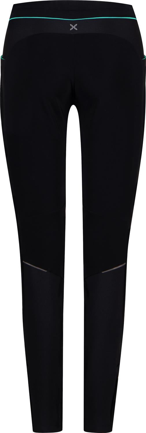 Montura - THERMO FIT 2 PANTS WOMAN — BLACK/BRIGHT TEAL — Vista posteriore 3