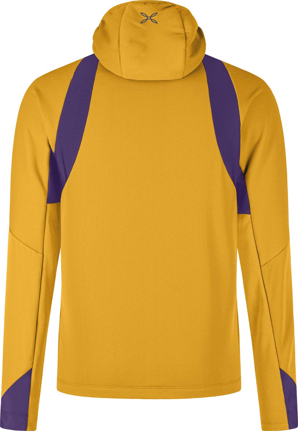 Montura - VERTIGO OCTA HOODED MAGLIA — MUSTARD/PETUNIA — Vista posteriore 3