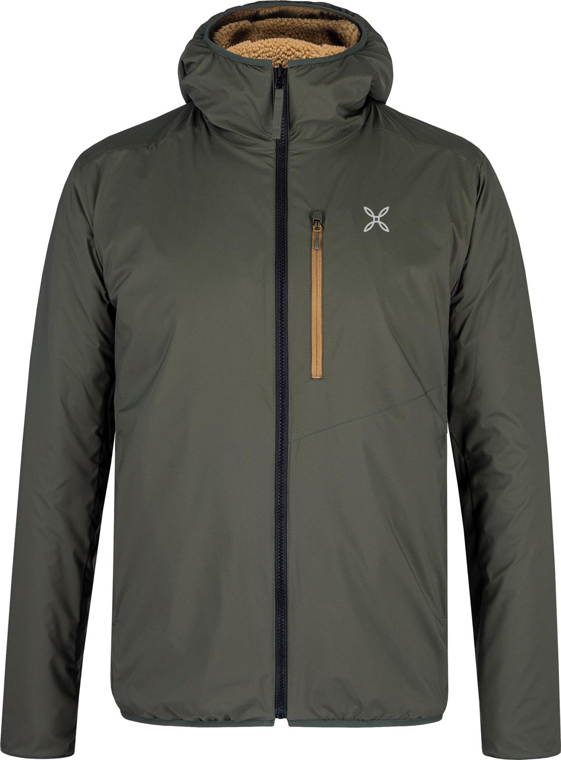 Montura - SHERPA REVERSIBLE JACKET — VERDE SALVIA/BRONZE BROWN — Vista frontale 1