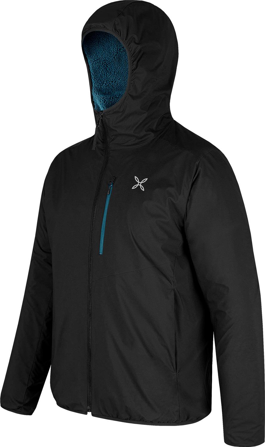 Montura - SHERPA REVERSIBLE JACKET — BLACK/STEEL BLUE — Immagine 2
