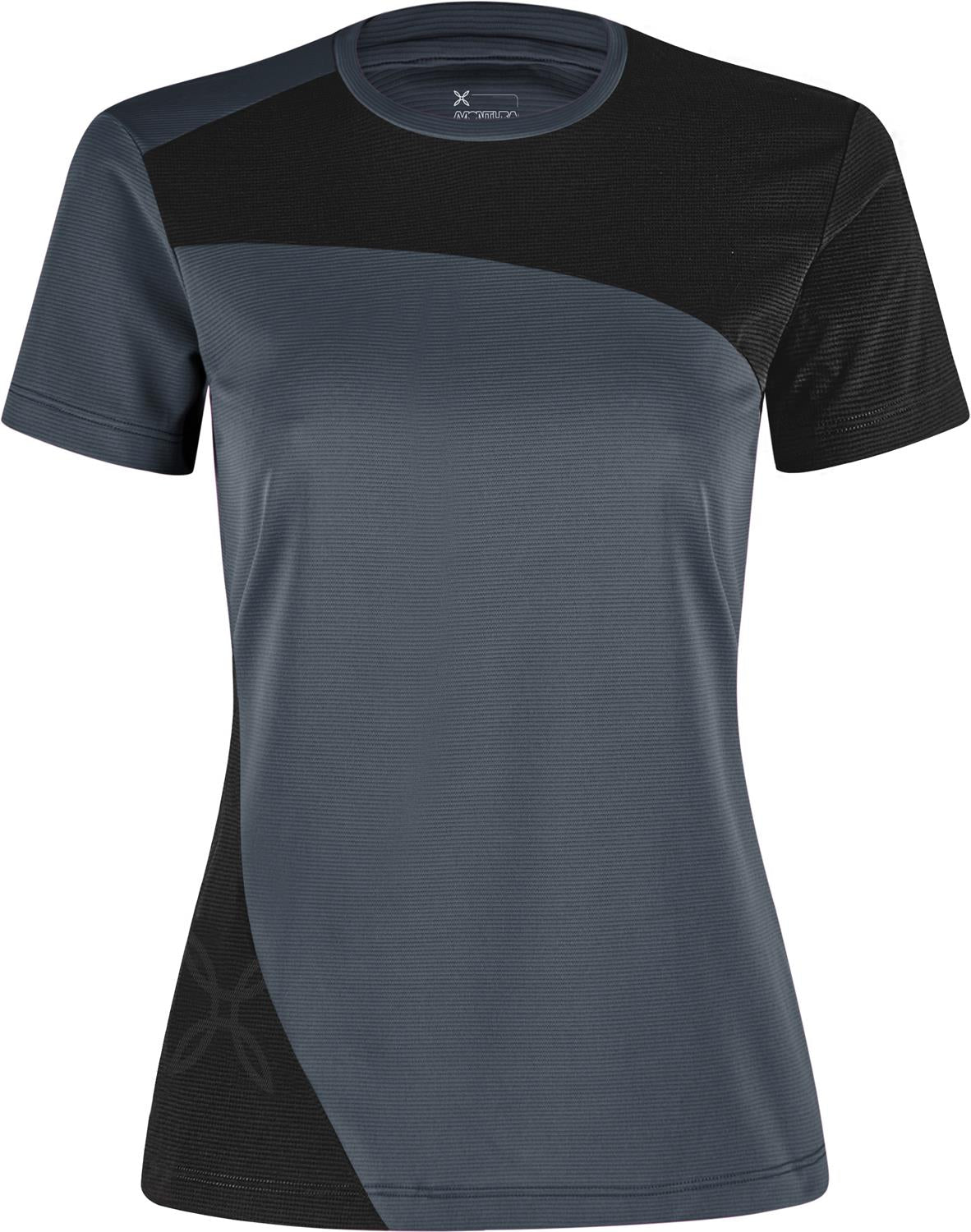Montura - MIX-UP T-SHIRT WOMAN — PIOMBO/BLACK — Vista frontale 1