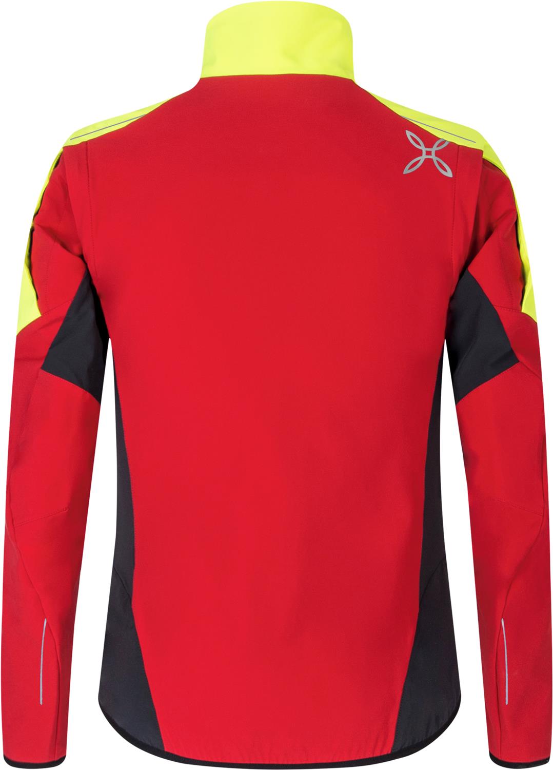 Montura - BRAVE 3 JACKET — ROSSO/GIALLO FLUO — Vista posteriore 3