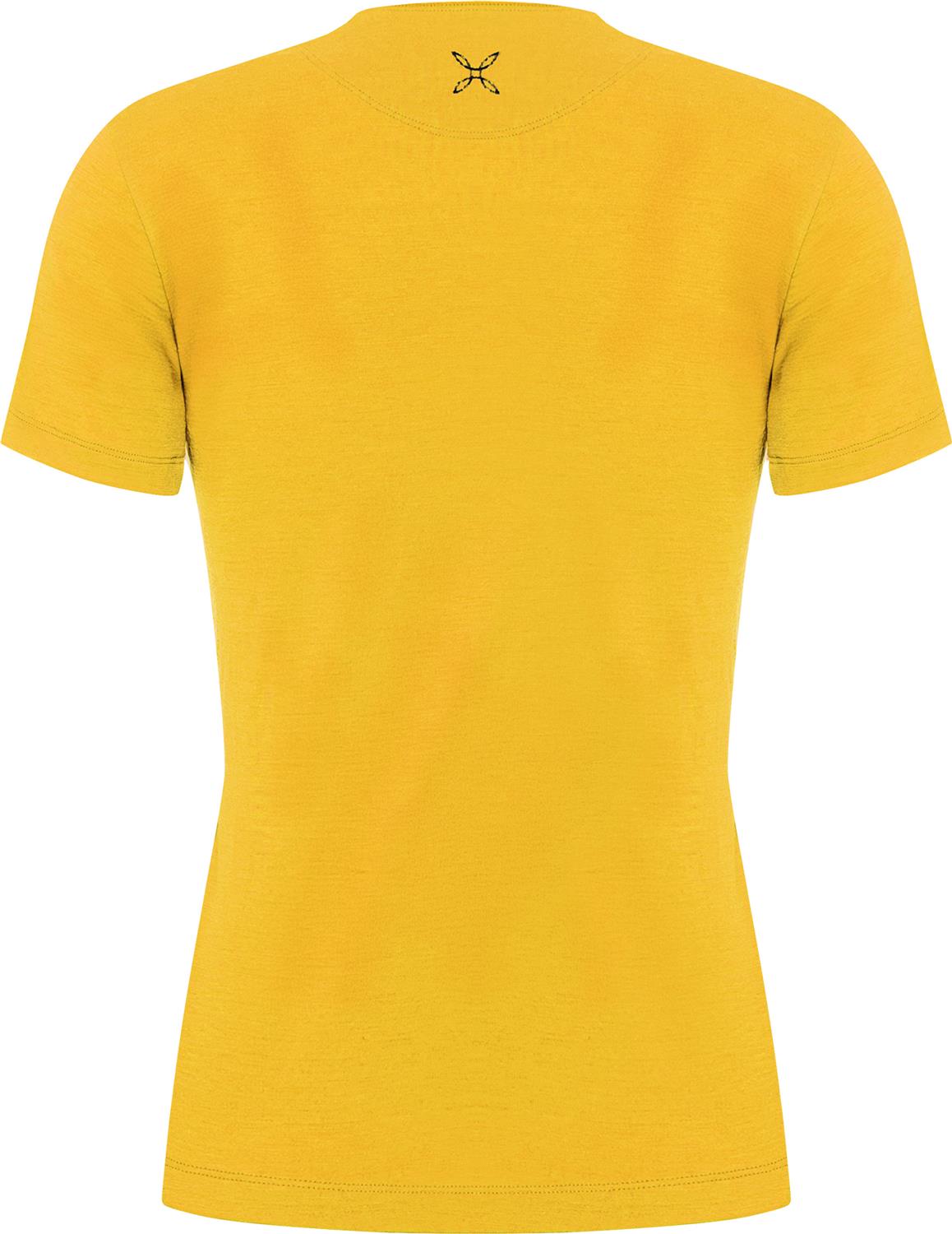Montura - PEAKS MERINO T-SHIRT WOMAN — MUSTARD — Vista posteriore 2