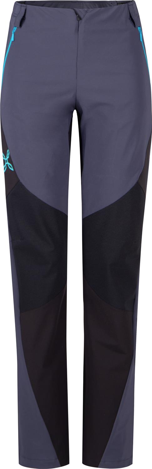 Montura - SPITZE EVO PANTS WOMAN — GRAPHITE BLUE/TURQUOISE — Vista frontale 1