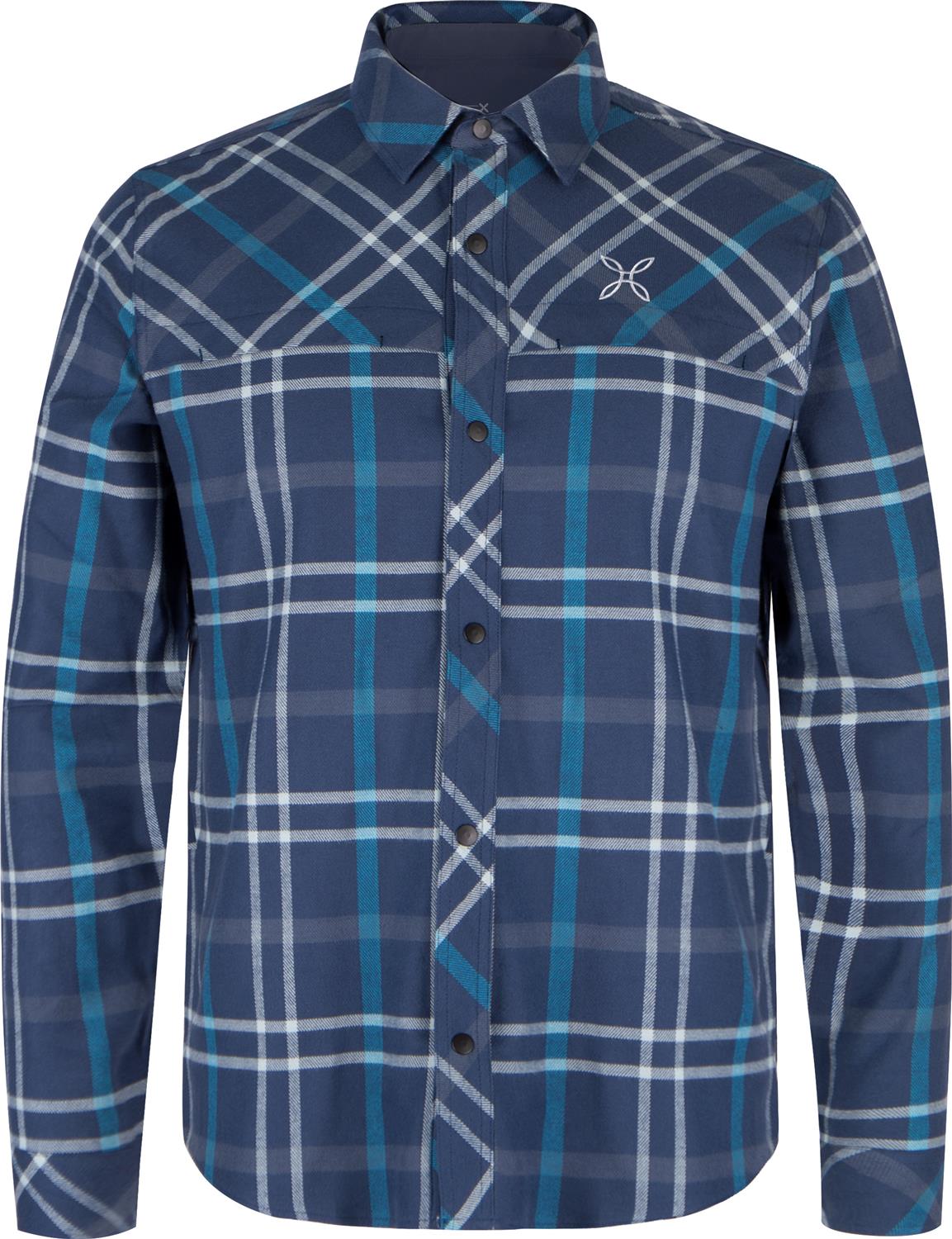 Montura - CHECK SHIRT — GRAPHITE BLUE/DEEP BLUE — Vista frontale 1