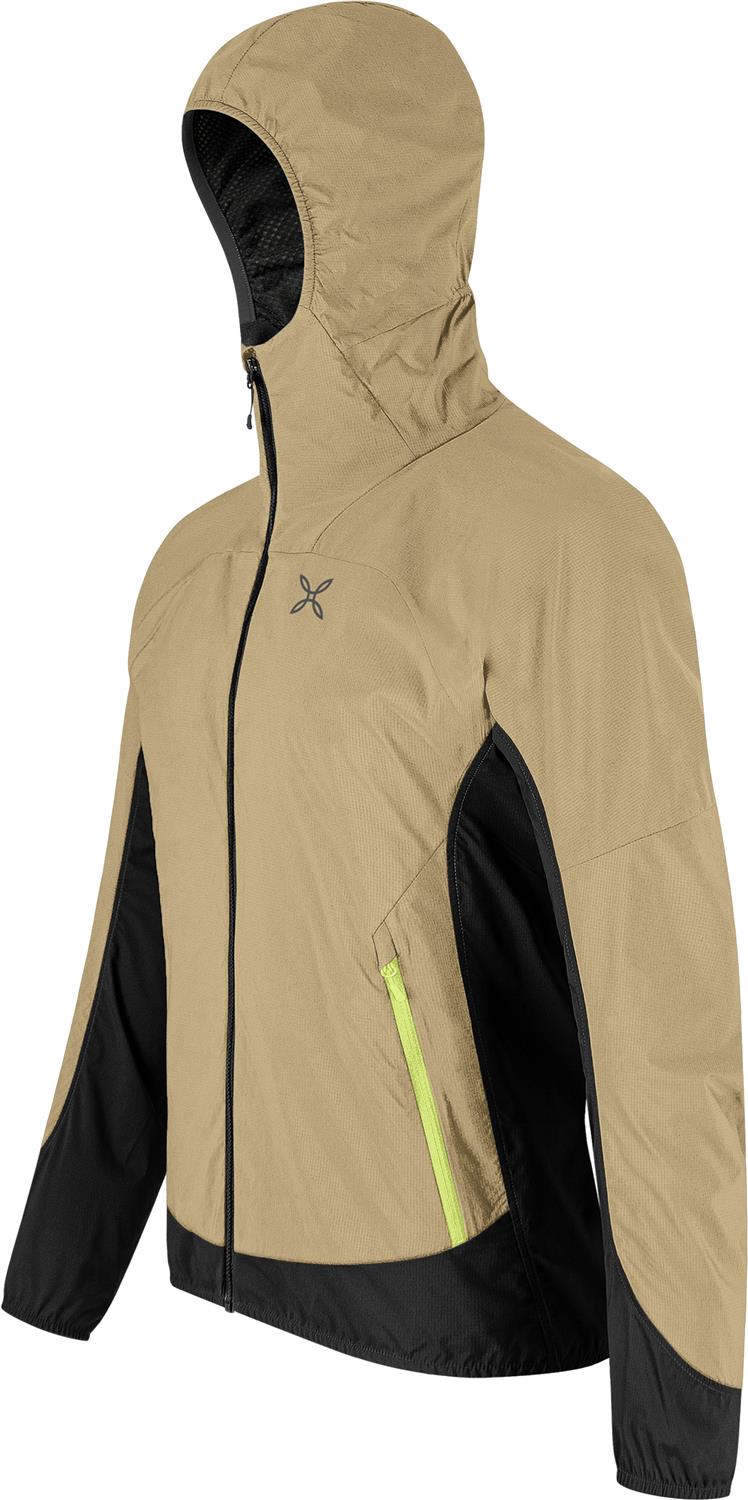 Montura - RISE OCTA HOODED JACKET — DESERT BEIGE/SUNNY LIME — Immagine 2