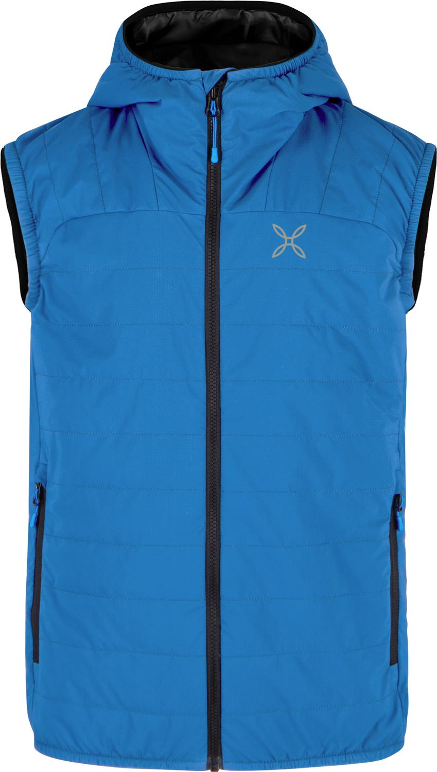 Montura - SPACE LIGHT HOODED VEST KIDS — CELESTE — Vista frontale 1