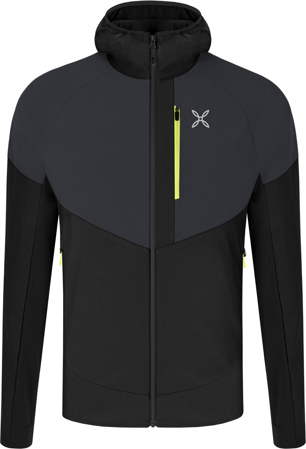 Montura - SPITZE MAGLIA — BLACK/SUNNY LIME — Vista frontale 1