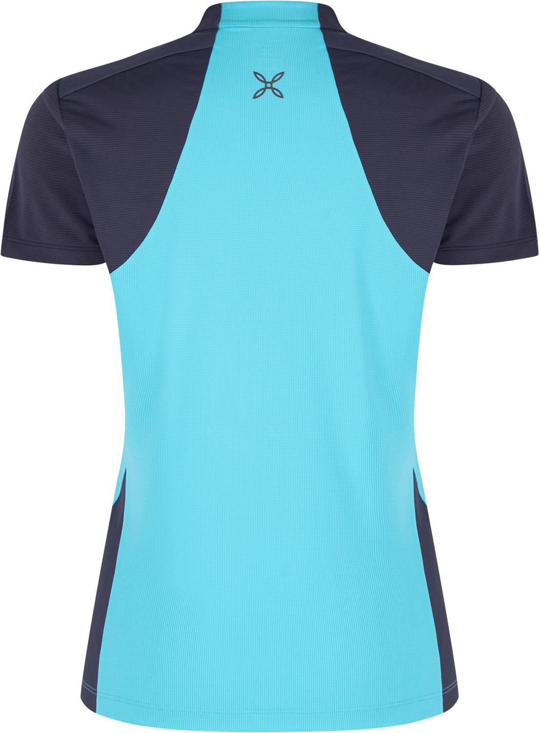 Montura - HADE ZIP T-SHIRT WOMAN — TURQUOISE/GRAPHITE BLUE — Vista posteriore 2