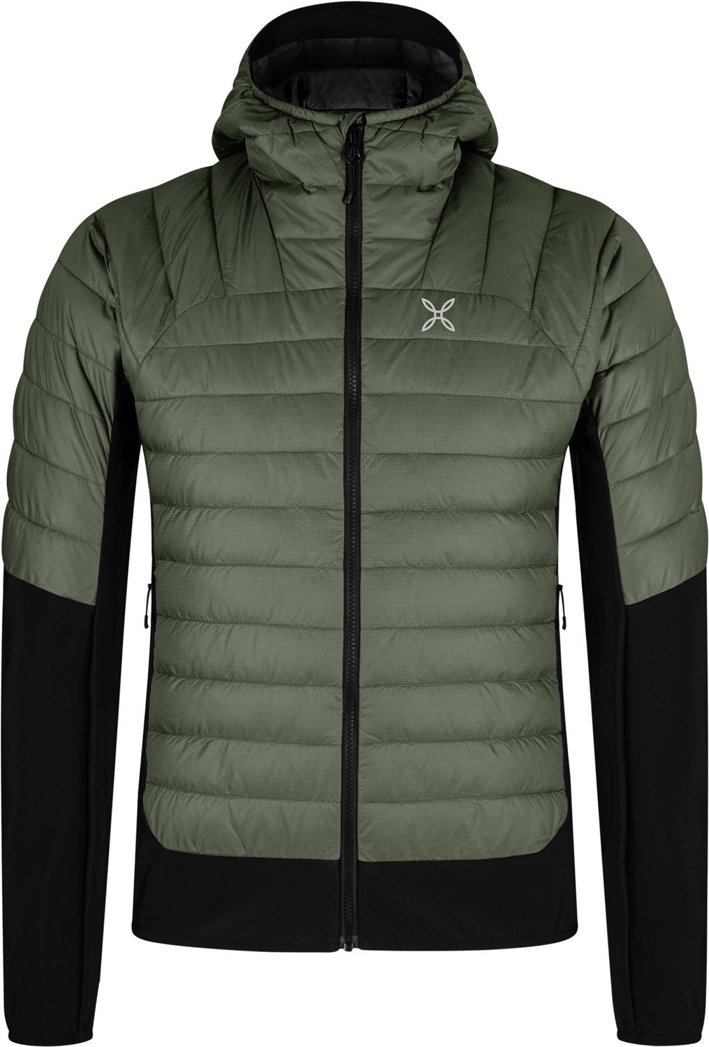 Montura - PEAK HYBRID HOODED JACKET — VERDE SALVIA — Vista frontale 1