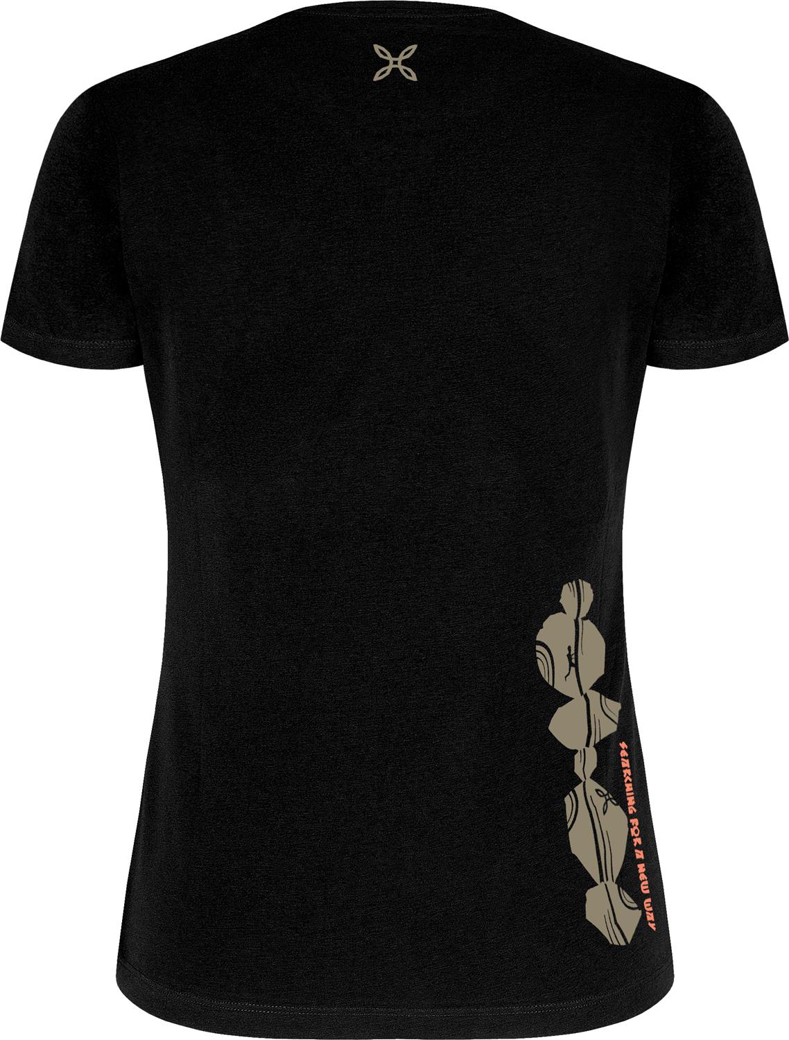 Montura - LIMESTONE T-SHIRT WOMAN — BLACK — Vista posteriore 2