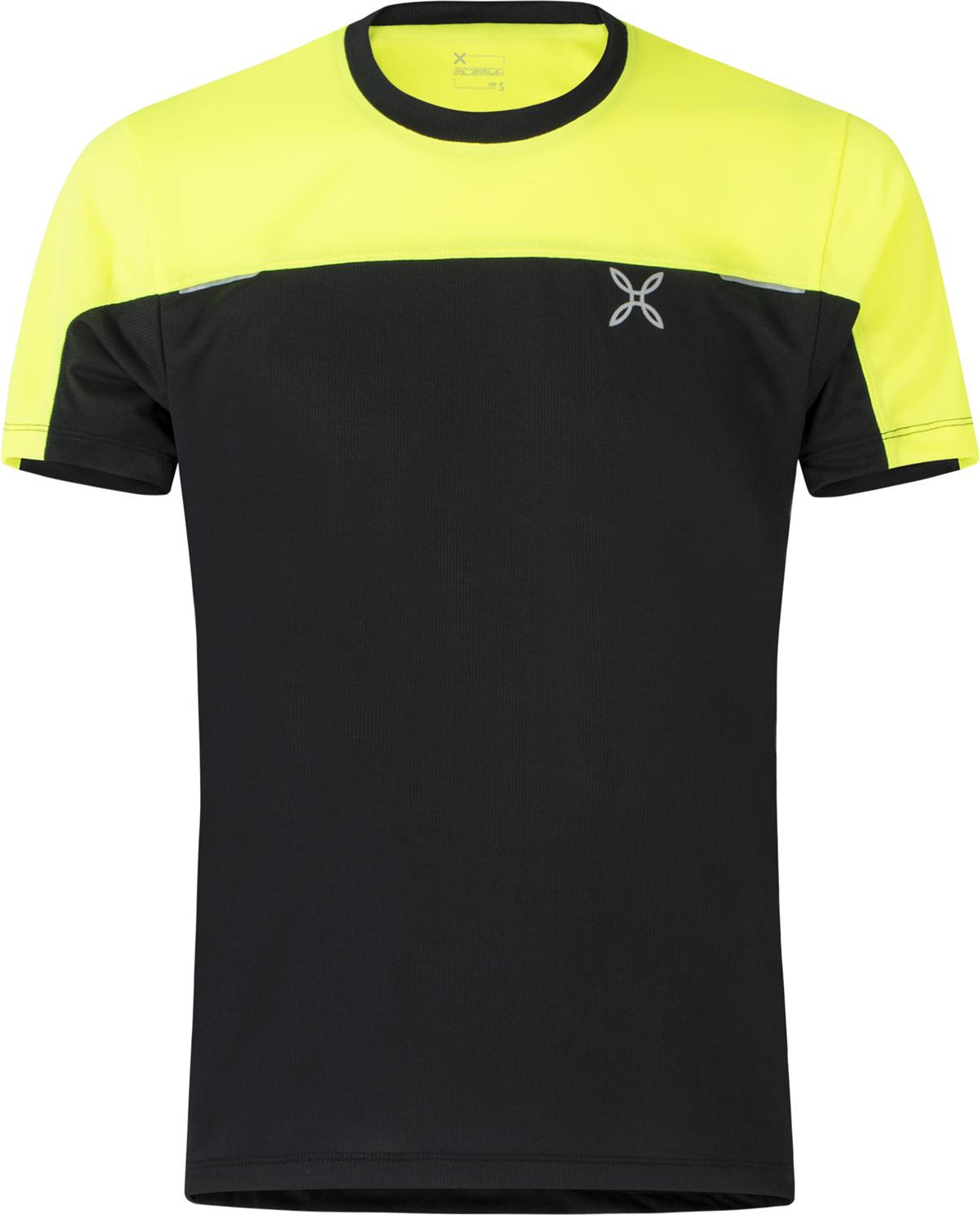 Montura - HIGH T-SHIRT — BLACK/GIALLO FLUO — Vista frontale 1