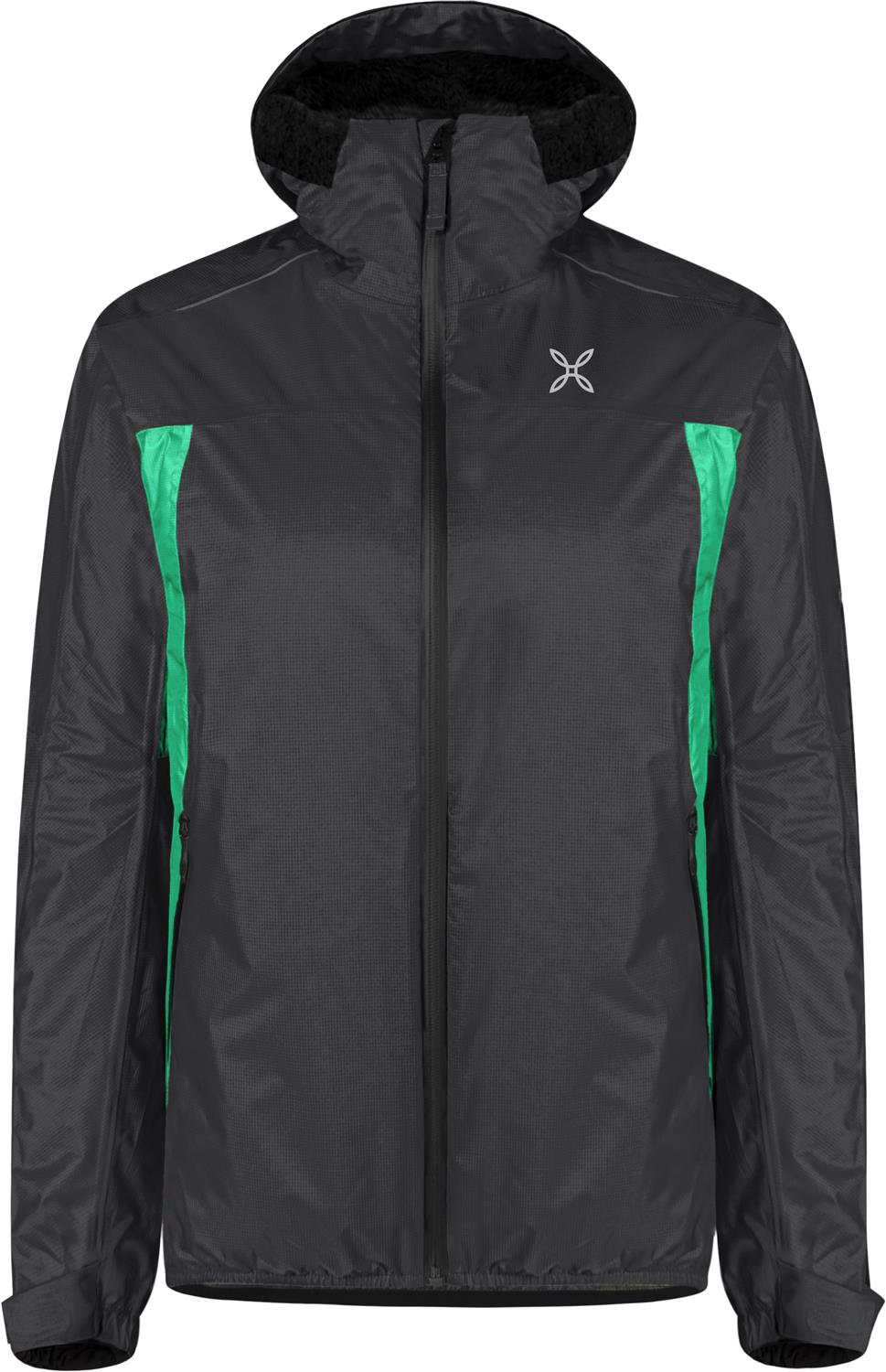 Montura - NEVIS 2.0 JACKET WOMAN — ANTRACITE/BRIGHT TEAL — Vista frontale 1