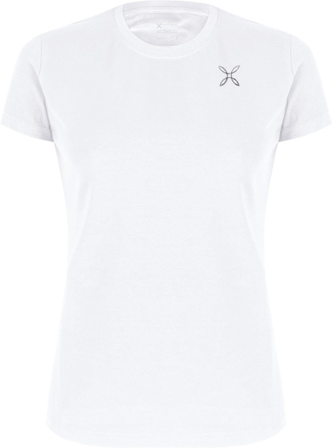 Montura - PENCIL LOGO T-SHIRT WOMAN — WHITE — Vista frontale 1