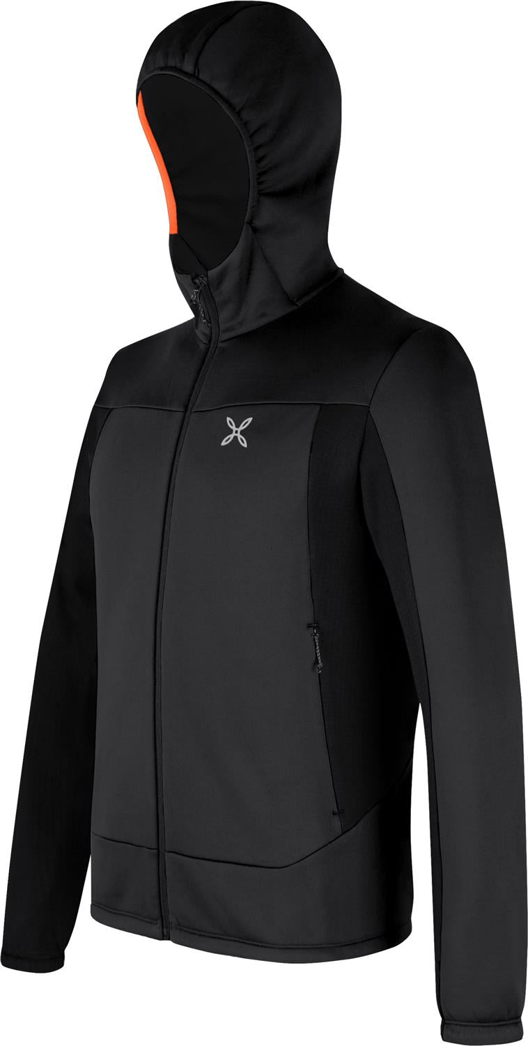 Montura - PULSE HOODED MAGLIA — ANTRACITE/ORANGE — Immagine 2