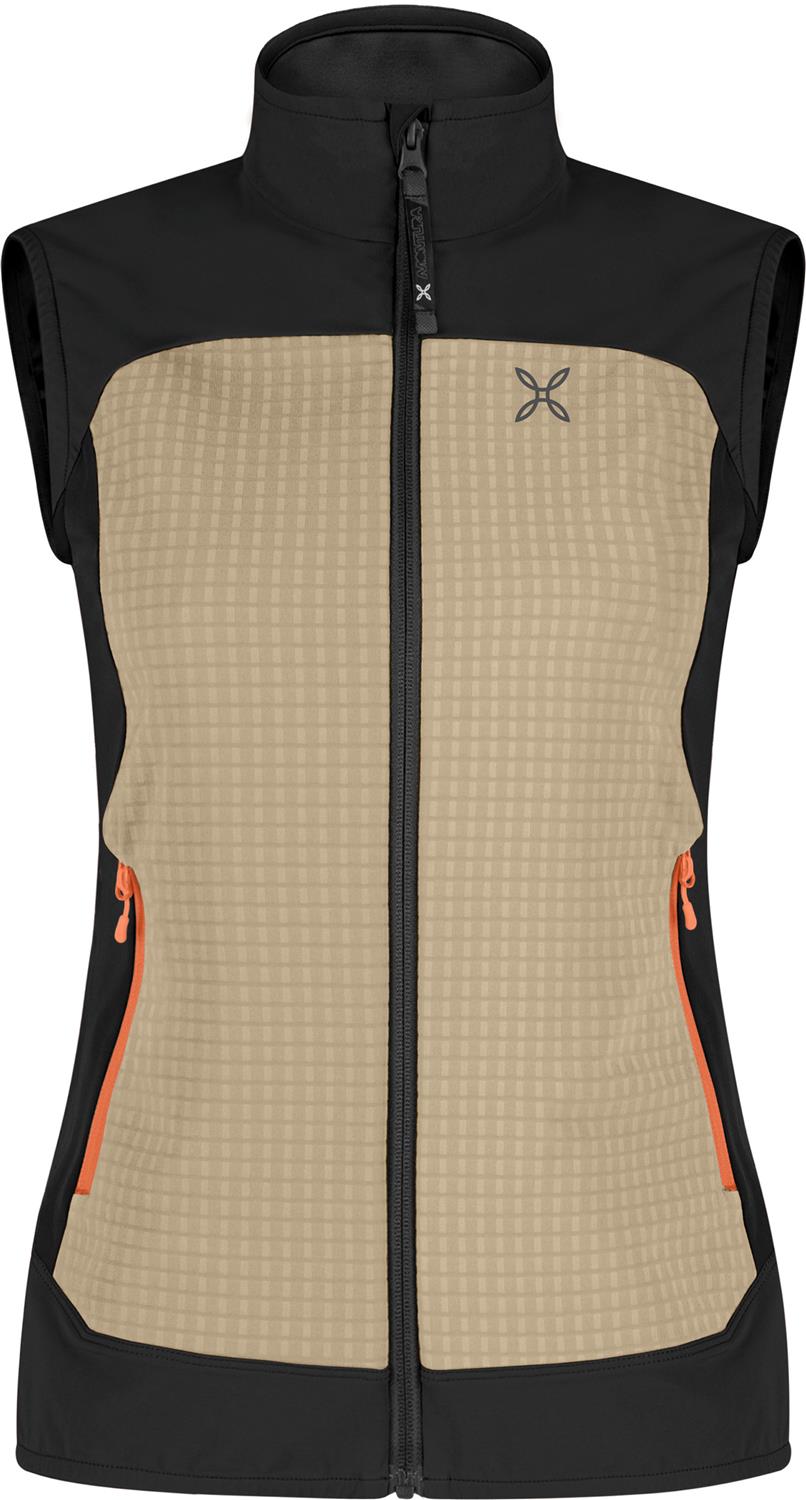 Montura - SEED VEST WOMAN — DESERT BEIGE/MELON — Vista frontale 1