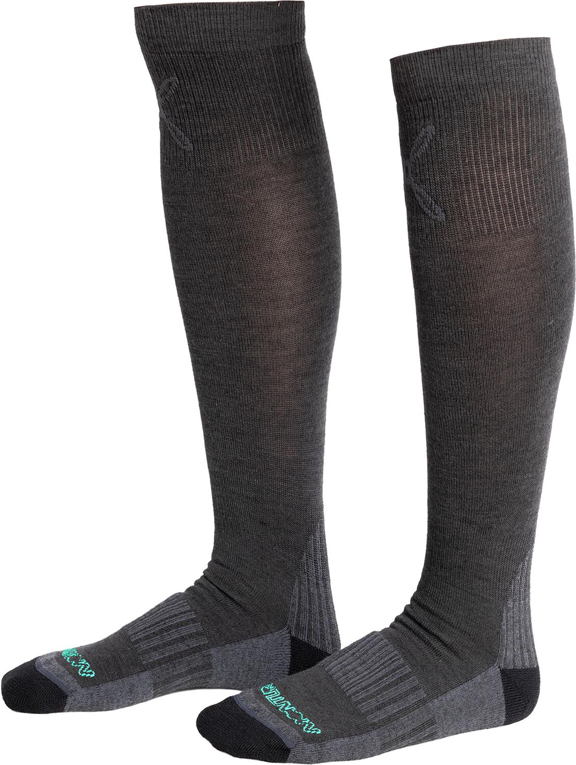 Montura - MERINO MIX SOCKS — MID GREY/BRIGHT TEAL — Vista frontale 1