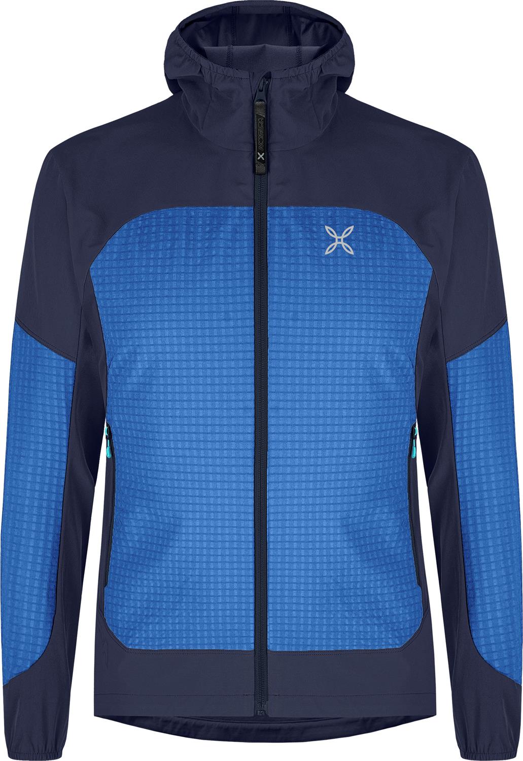 Montura - SEED HOODED JACKET — B.BLUE/GRAPHITE BLUE — Vista frontale 1