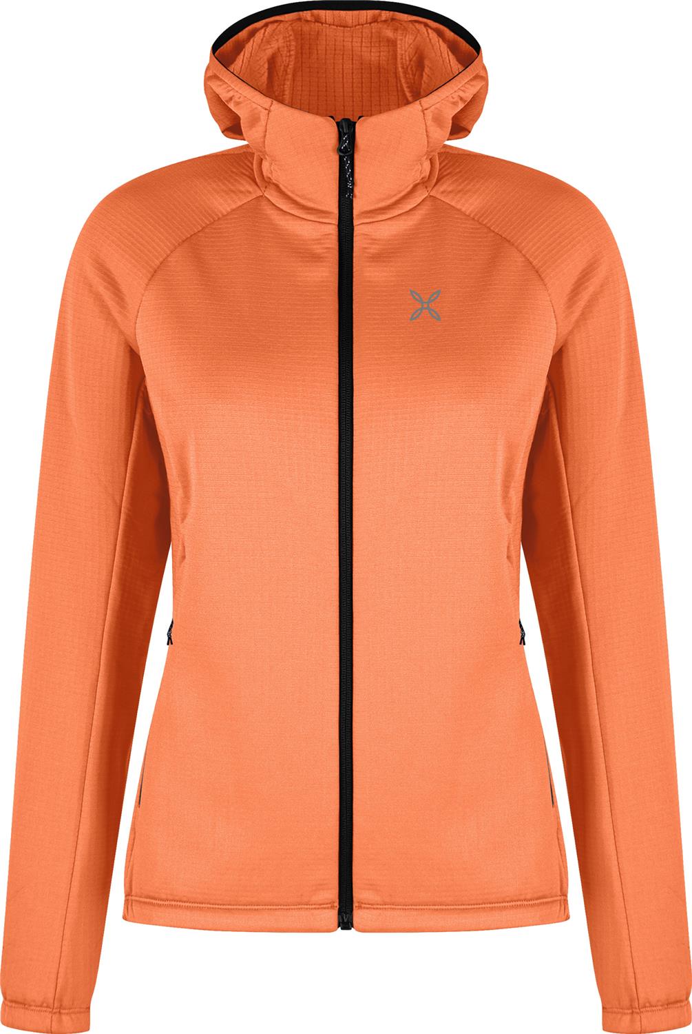 Montura - FADIS GRID HOODED MAGLIA WOMAN — MELON — Vista frontale 1