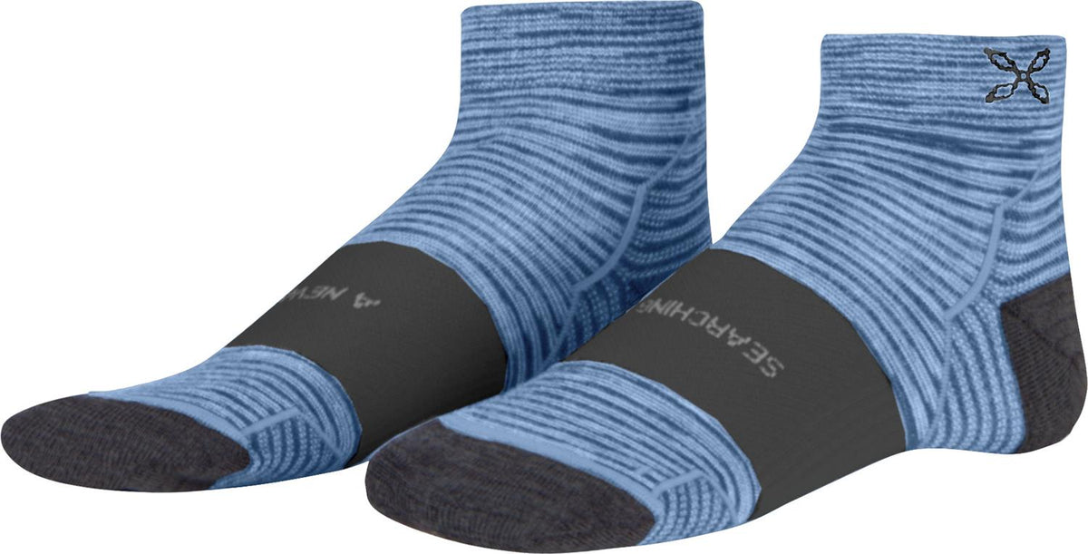Montura - MERINO WOOL LIGHT LOW SOCKS — DUSK/VERDE SALVIA — Vista frontale 1