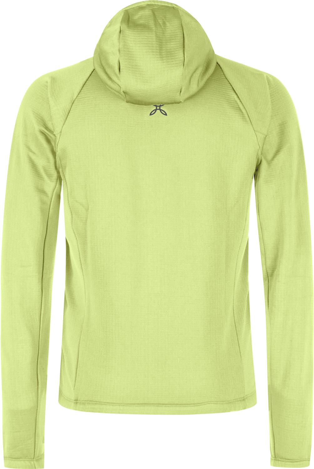 Montura - FADIS GRID HOODED MAGLIA — SUNNY LIME — Vista posteriore 3